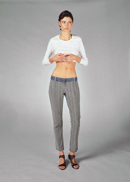 Balenciaga stripe cotton trousers