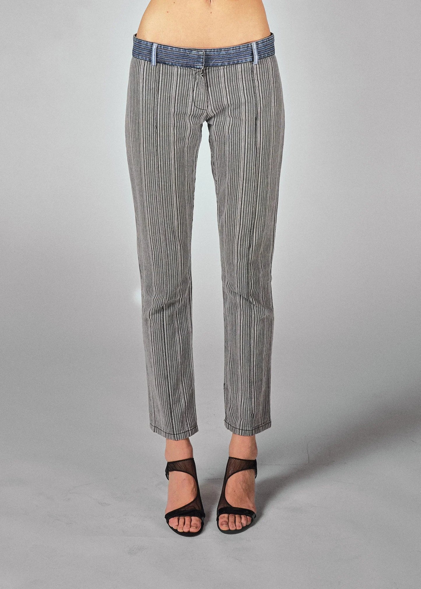 Balenciaga stripe cotton trousers