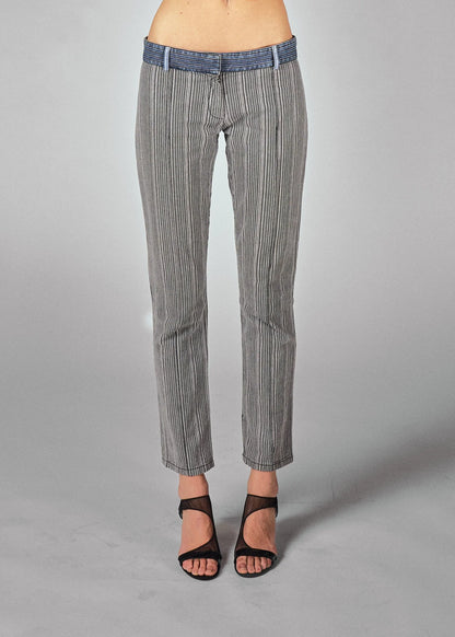 Balenciaga stripe cotton trousers