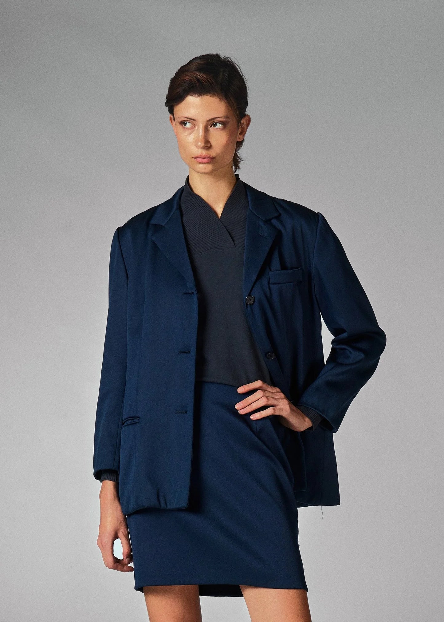 Helmut Lang 1990 Navy Set Up Suit