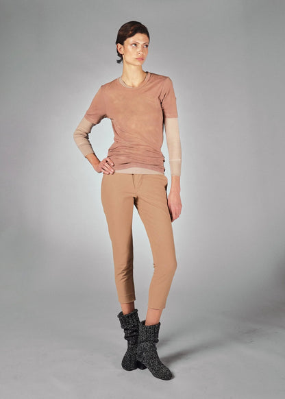 Helmut Lang Mottled dusty Beige T-shirt