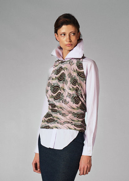 Alexander McQueenPink Paisley Print Sleeveless Tops