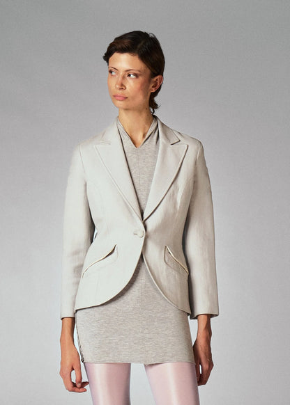 Hussein Chalayan 2006FW Wool Light Grey Jacket