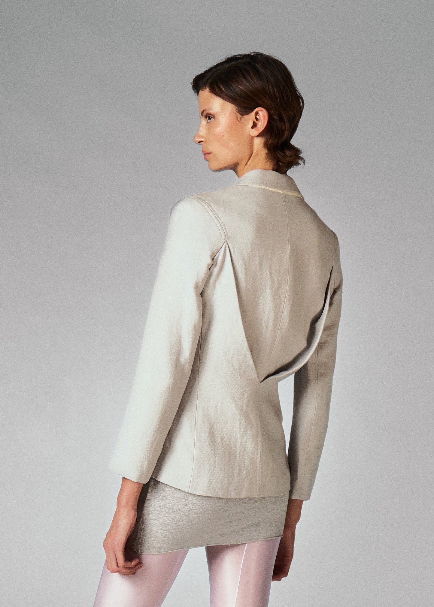 Hussein Chalayan 2006FW Wool Light Grey Jacket