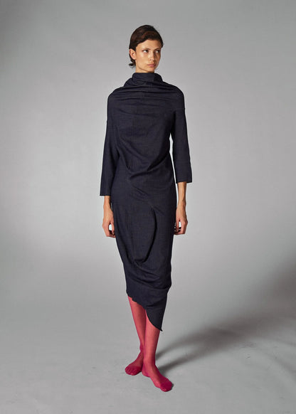 COMME des GARÇONS 2011FW Acrylic Denim Pattern Dress