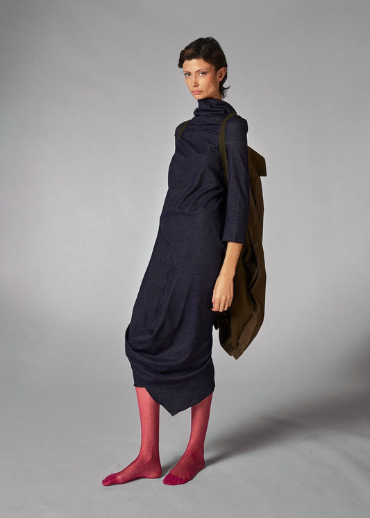 COMME des GARÇONS 2011FW Acrylic Denim Pattern Dress