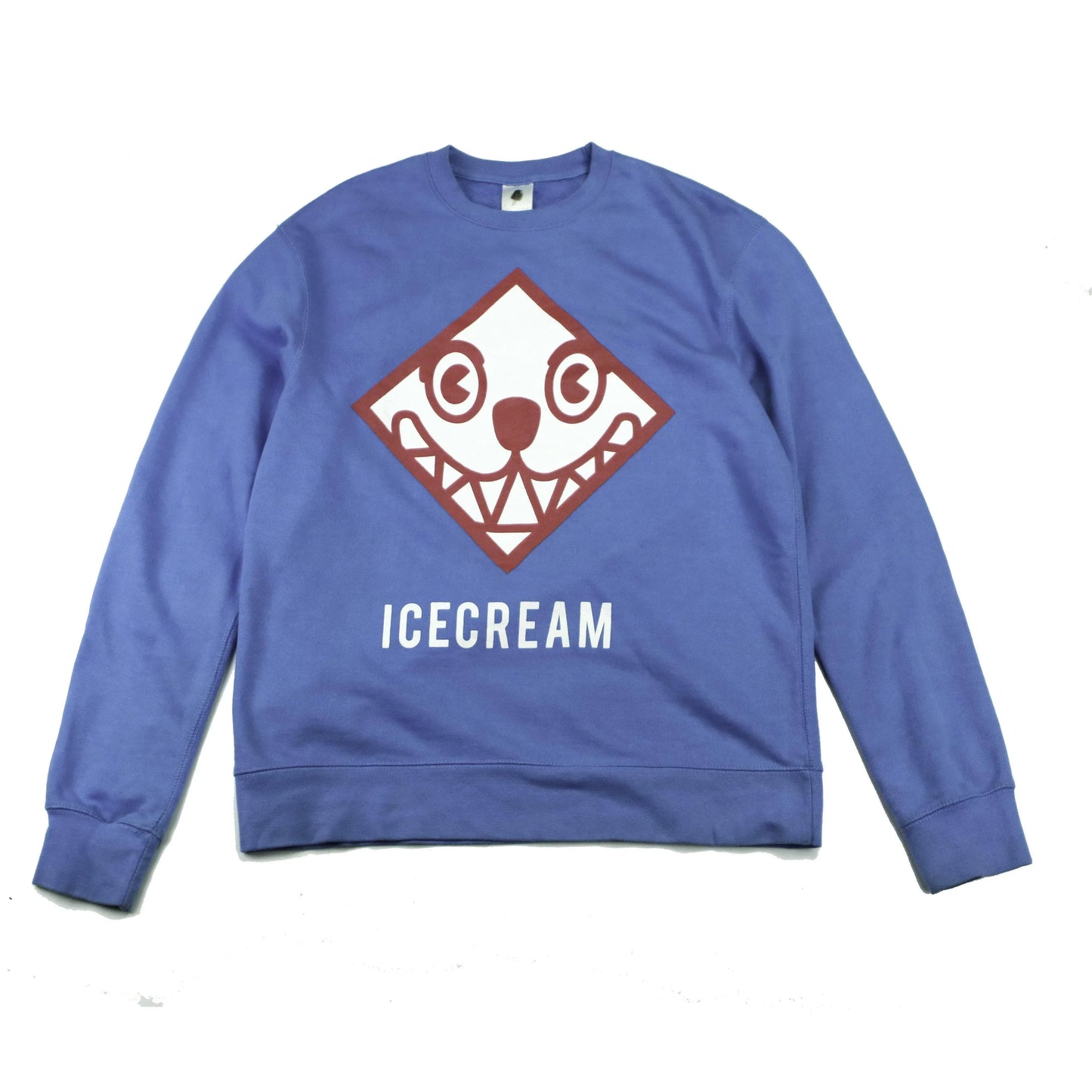 ICE CREAM RUNNING DOG FACE SWEATER  (M)