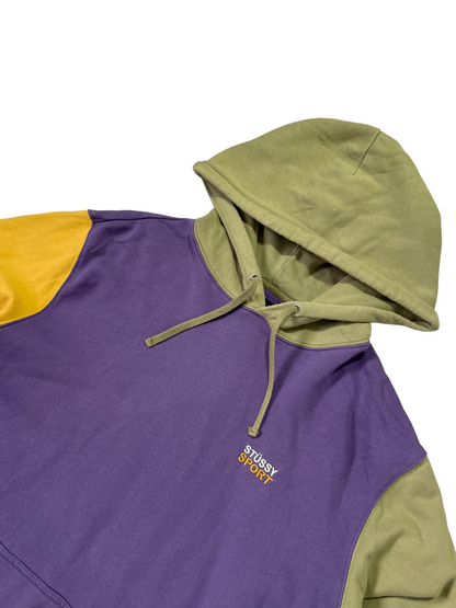 Stussy Panel Pullover Hoodie with Drawstrings