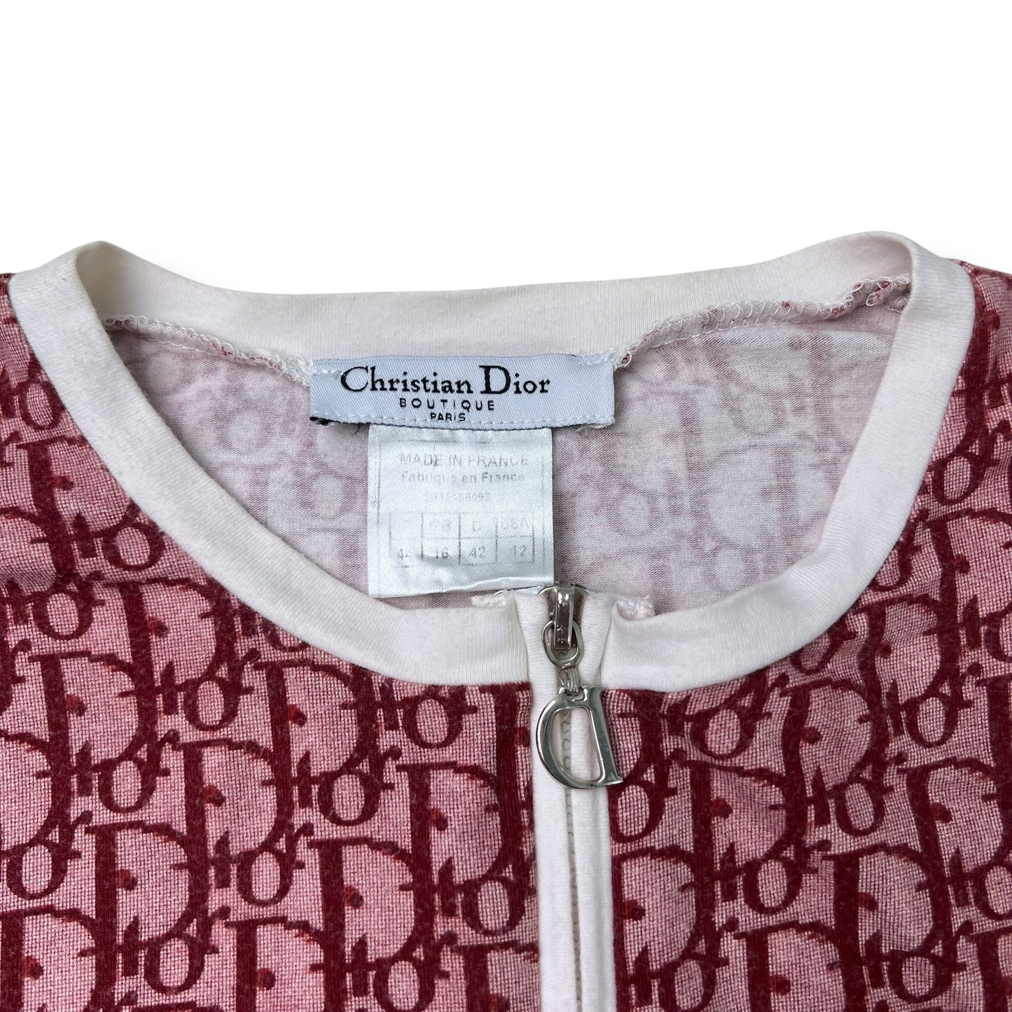 Womens Christian Dior Monogram Trotter Zip Up Jacket (16)