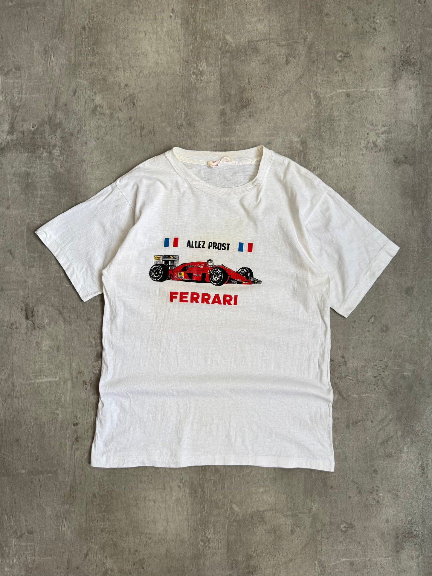 90s Ferrari 'Alain Prost vs Nigel Mansell' F1 Single Stich Icon Tee