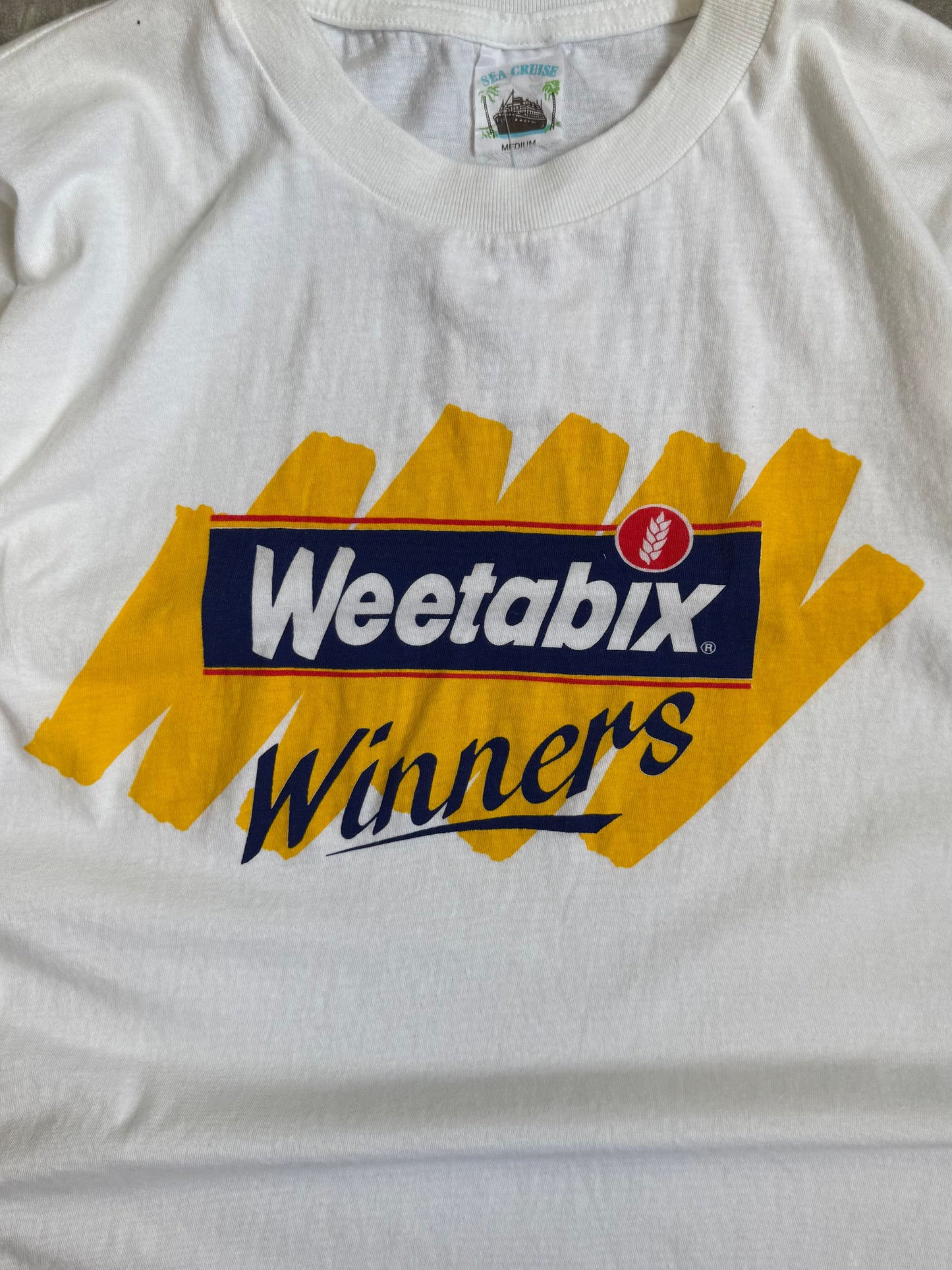 1992 Bits for Bikes Weetabix Cereak Single-Stitch Graphic Tee