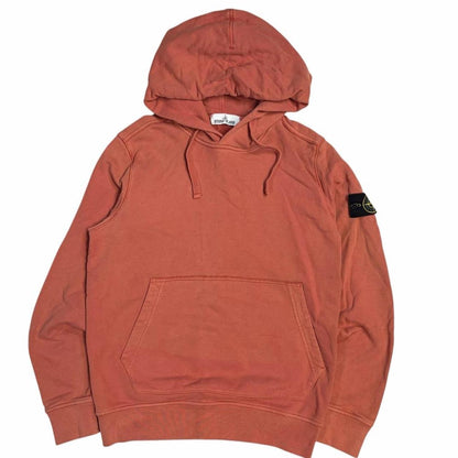 Stone island pullover hoodie (M) | Medium, Rust