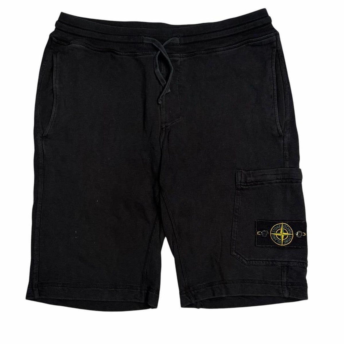 Stone island black sweat shorts (S) | Small, Black