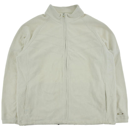 Vintage Oakley Zip Up Fleece Jumper Size XL