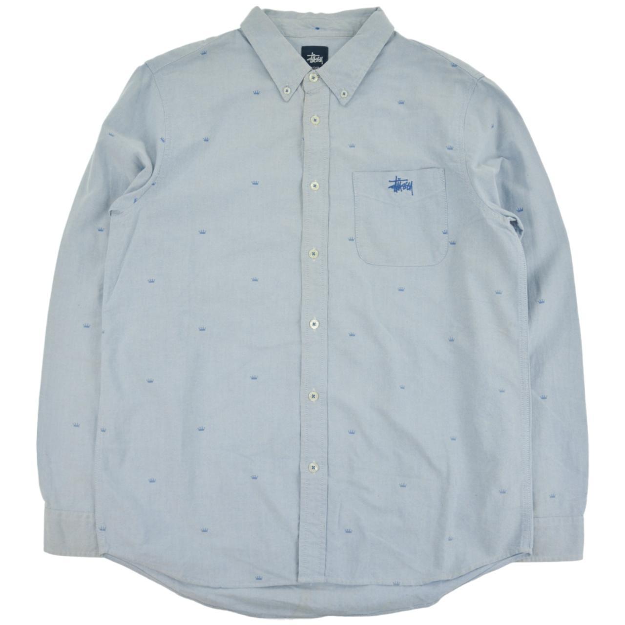 Vintage Stussy Crown Monogram Shirt Size M