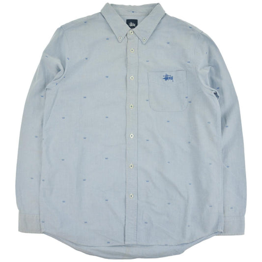 Vintage Stussy Crown Monogram Shirt Size M