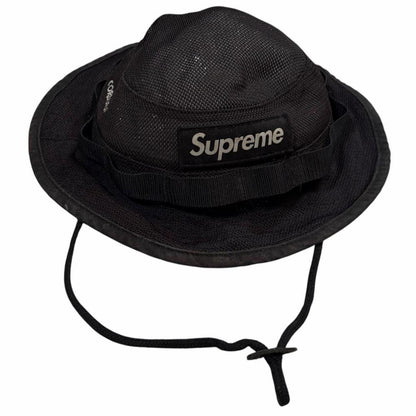 Supreme box logo mesh cordura boonie bucket hat | O/S, Black