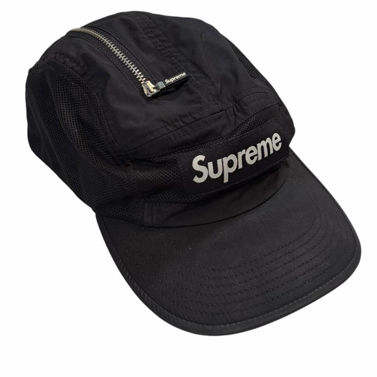 Supreme zip mesh camp cap | O/S, Black