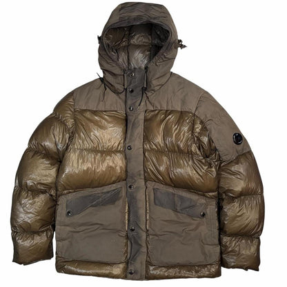 CP Company DD Shell down puffer jacket (L) | Large, Olive
