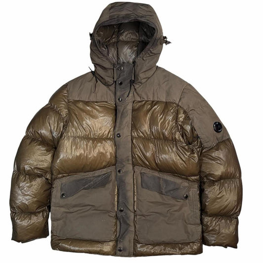 CP Company DD Shell down puffer jacket (L) | Large, Olive
