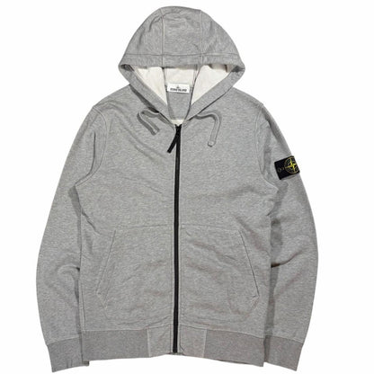 Stone island zip up hoodie (M) | Medium, Gray