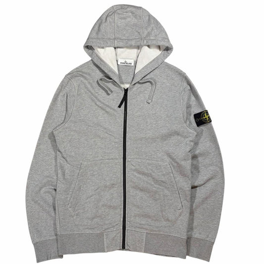 Stone island zip up hoodie (M) | Medium, Gray