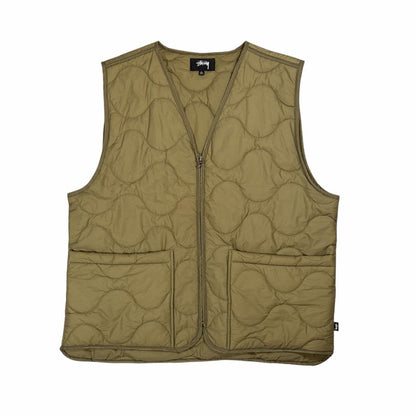 Stussy quilted vest gilet (XL) | XL, Olive