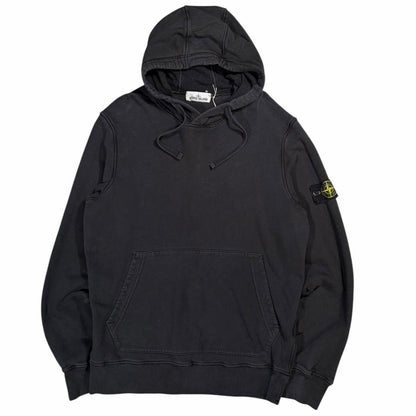 Stone island black pullover sweatshirt (L) | Large, Black