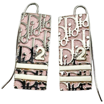 Vintage Dior Pendant Monogram Earrings