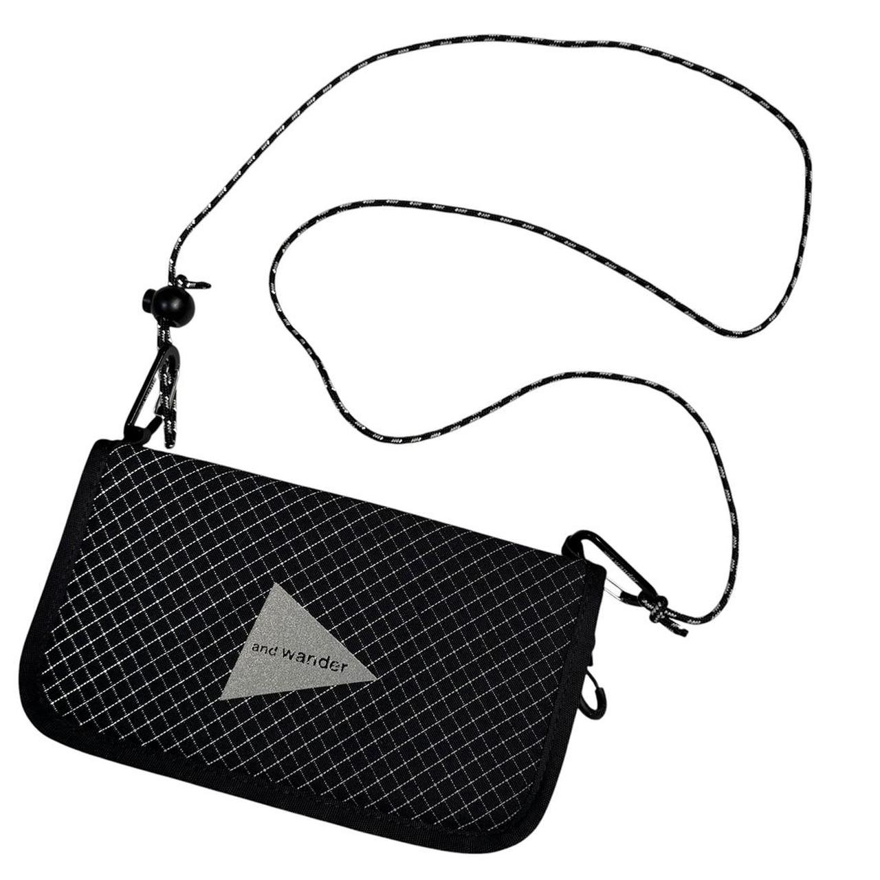 And wander reflective rip stop pouch crossbody side bag | O/S, Black