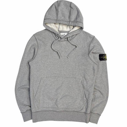 Stone island grey pullover hoodie (S) | Small, Grey