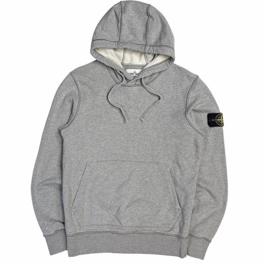 Stone island grey pullover hoodie (S) | Small, Grey