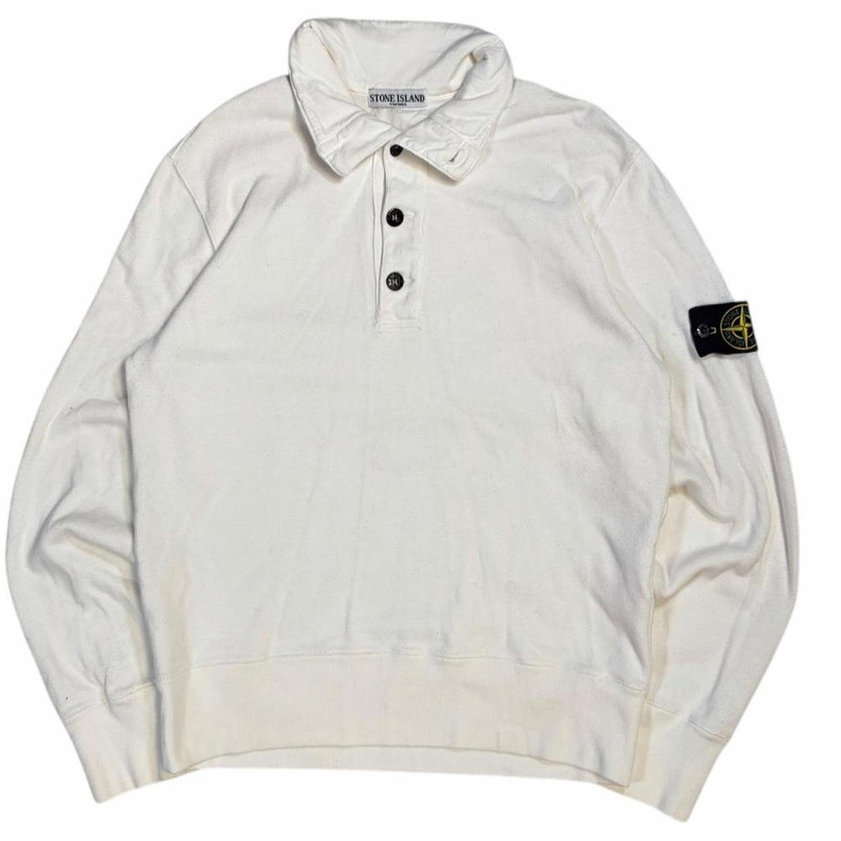 Stone island AW 2009 button pullover sweatshirt (M) | Medium, White