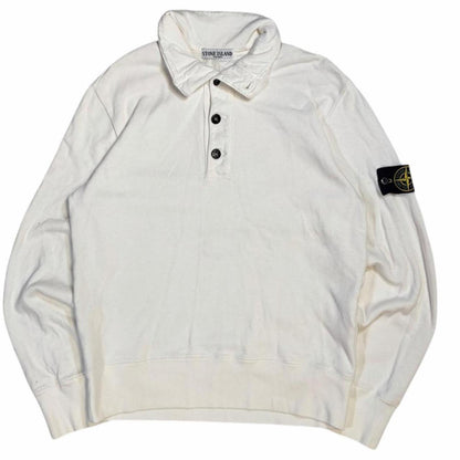 Stone island AW 2009 button pullover sweatshirt (M) | Medium, White