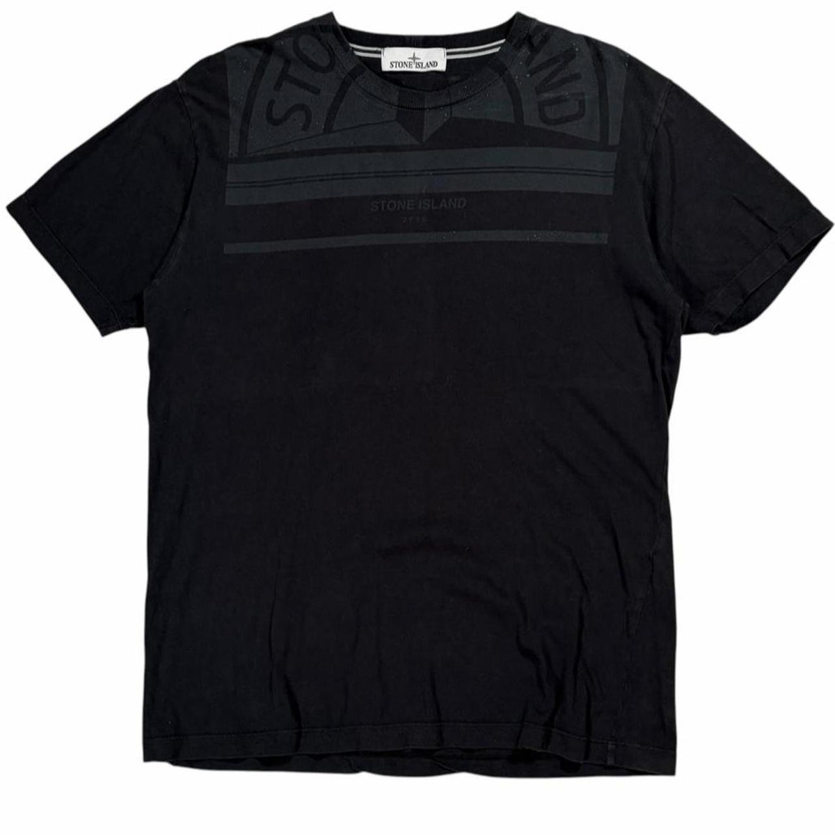 Stone island graphic T shirt (L) | Large, Black
