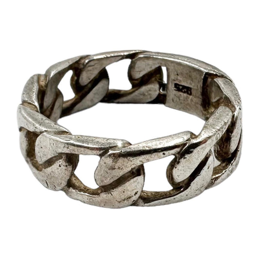 Vintage Curb Chain 925 Sterling Silver Ring - Known Source