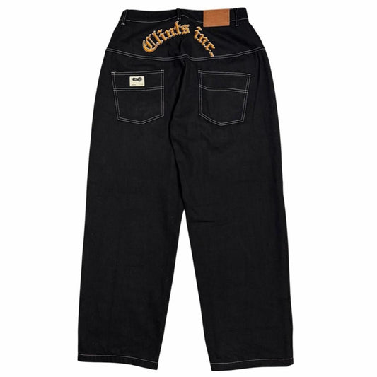 Clints Inc black step correct denim jeans (S) | Small, Black