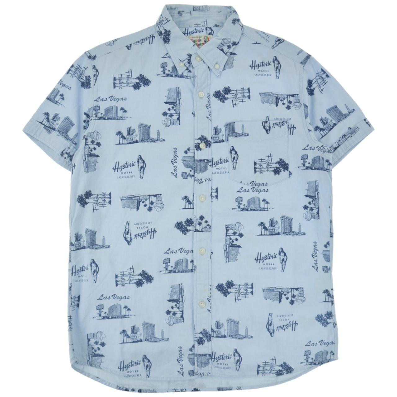 Vintage Hysteric Glamour Short Sleeve Shirt Size M | Medium, Blue