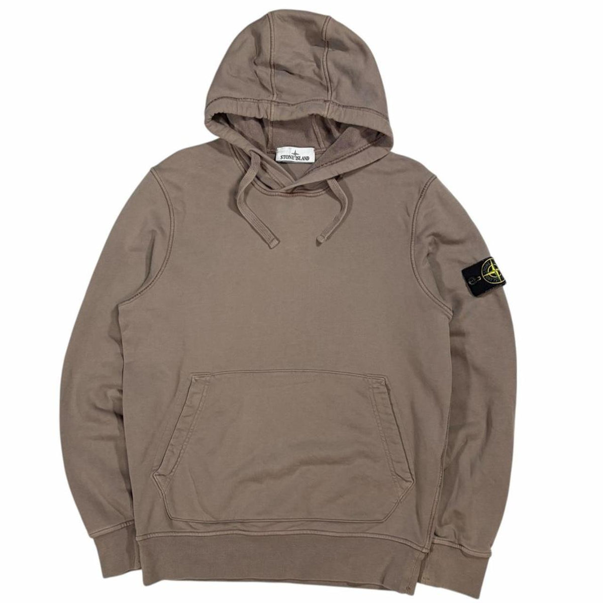 Stone island pullover hoodie (M) | Medium, Taupe