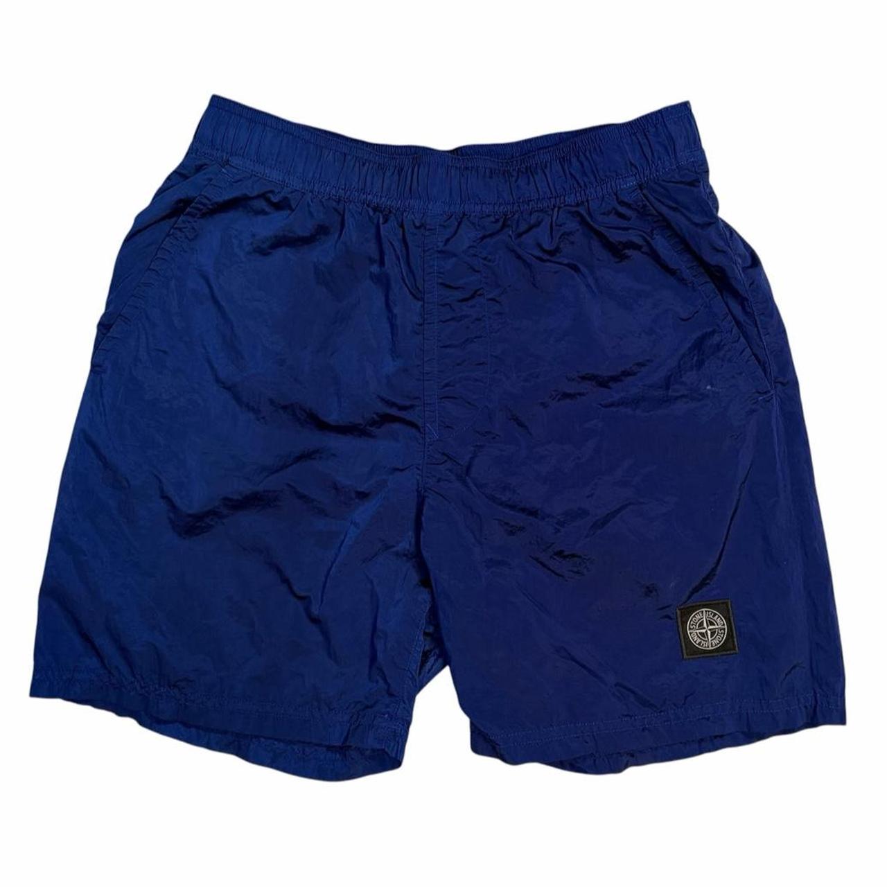 Stone island nylon metal shimmer swimming shorts (S) | Small, Royal Blue