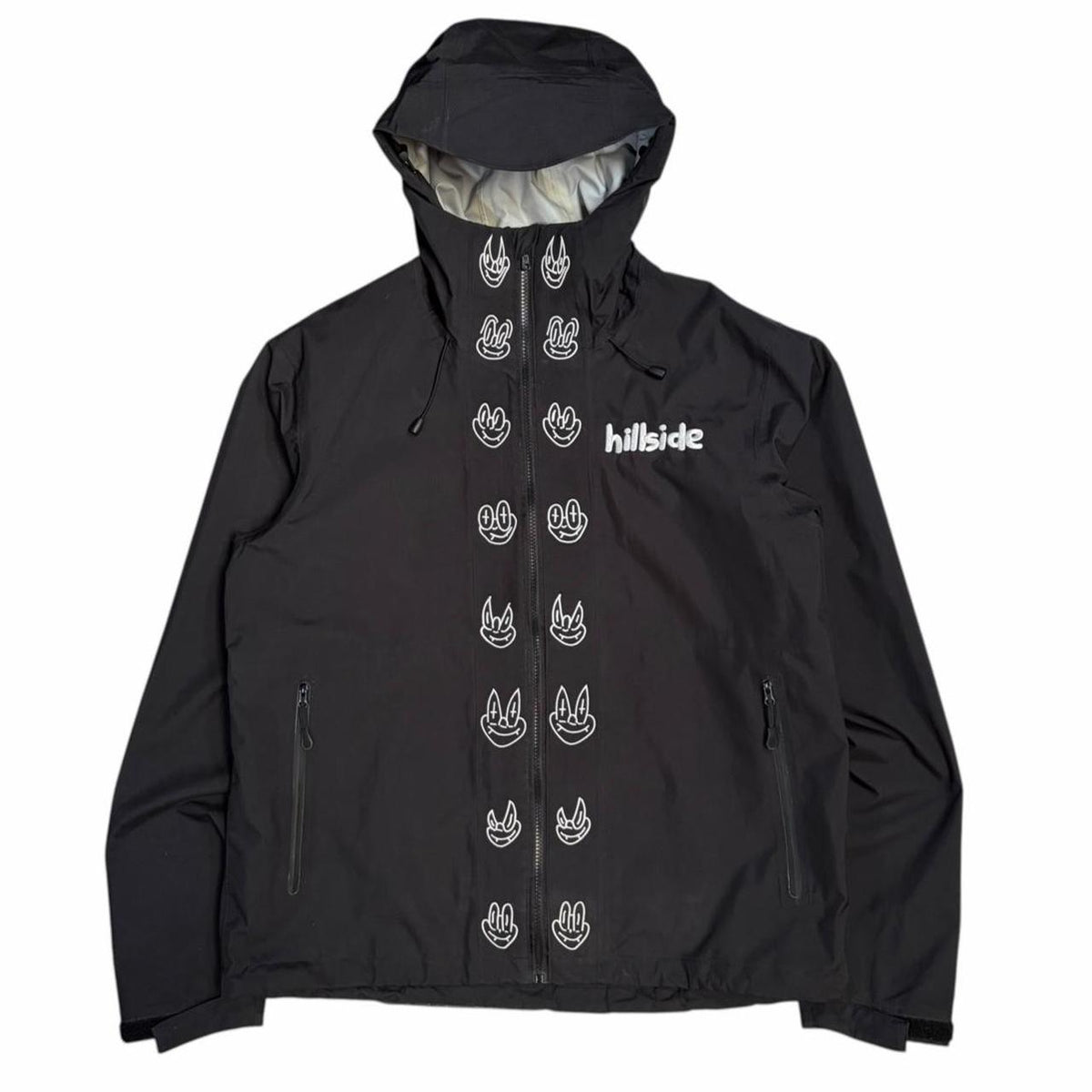 Hillside x Slawn graphic windbreaker jacket (XL) | XL, Black