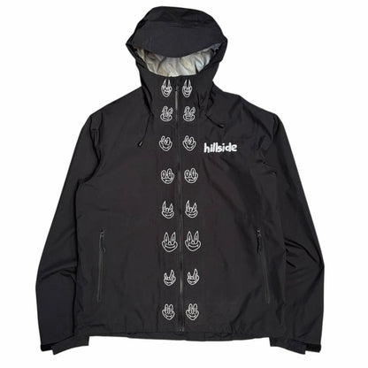 Hillside x Slawn graphic windbreaker jacket (XL) | XL, Black