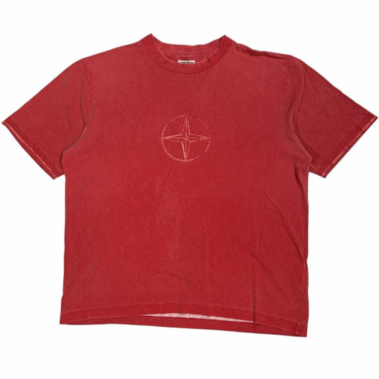 Stone island SS 2002 compass T shirt (XXL) | XXL, Red