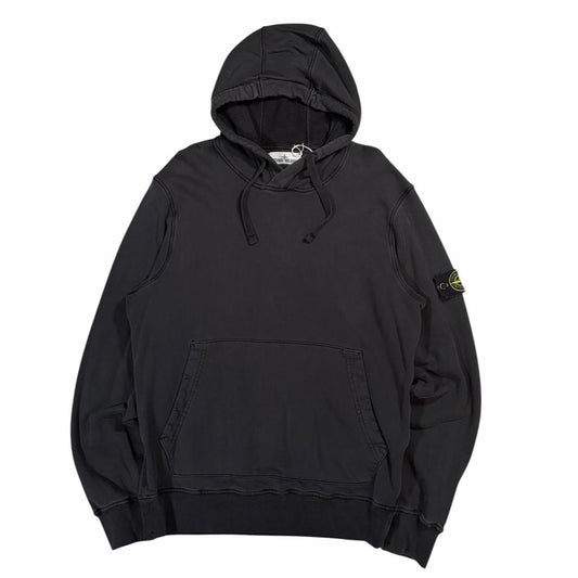 Stone island black pullover sweatshirt (L) | Large, Black