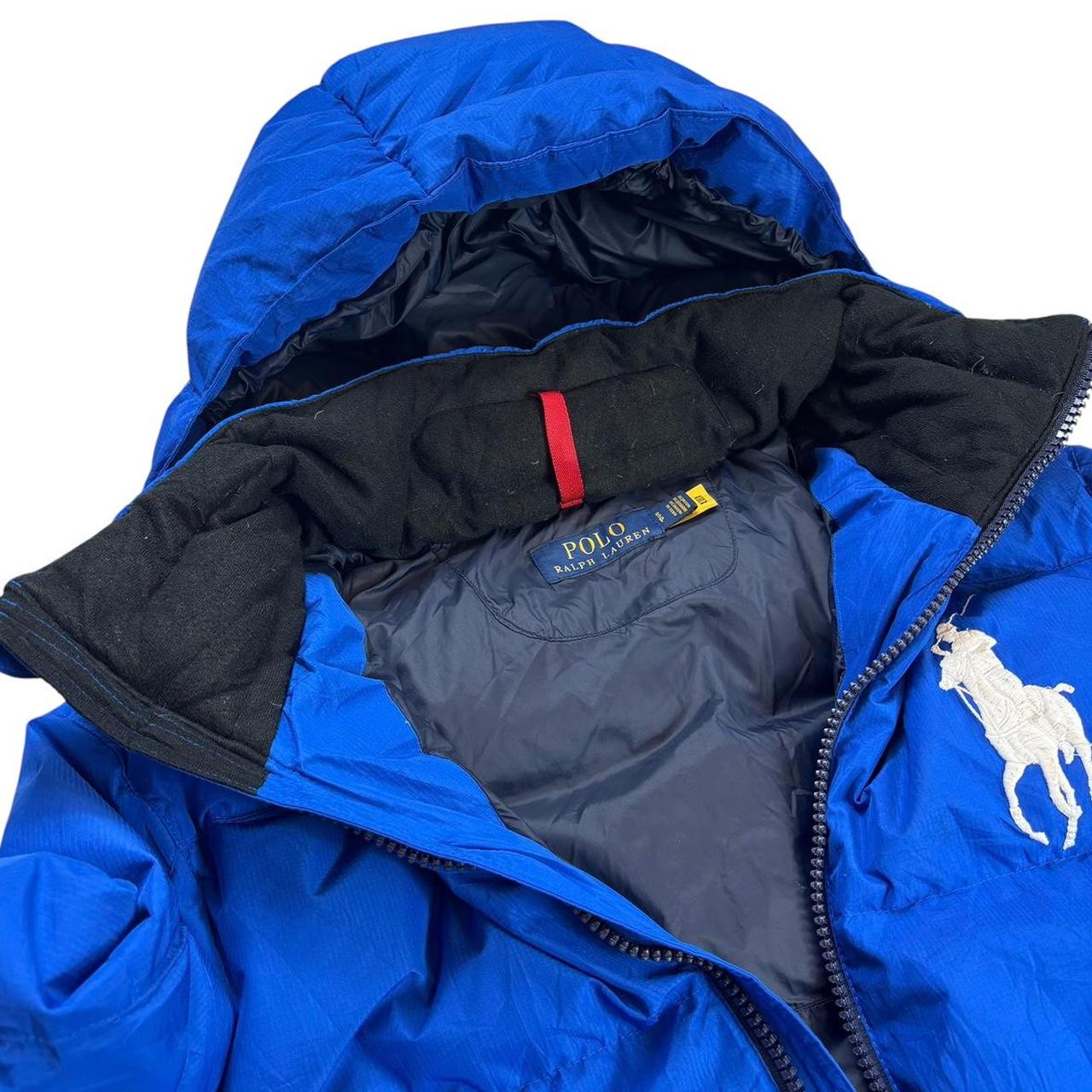 Ralph Lauren blue big pony down puffer jacket (S) – Known Source