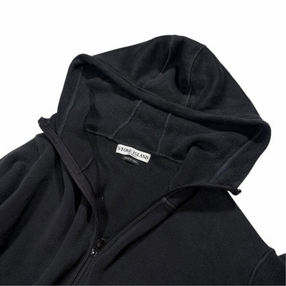 Stone island AW 2005 knit zip up hoodie (M) | Medium, Black