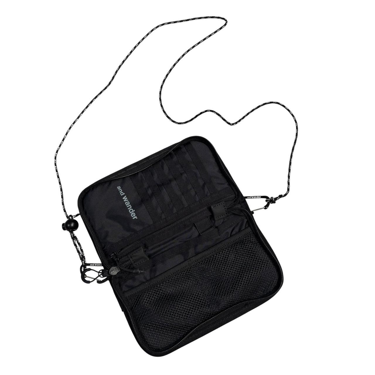 And wander reflective rip stop pouch crossbody side bag | O/S, Black
