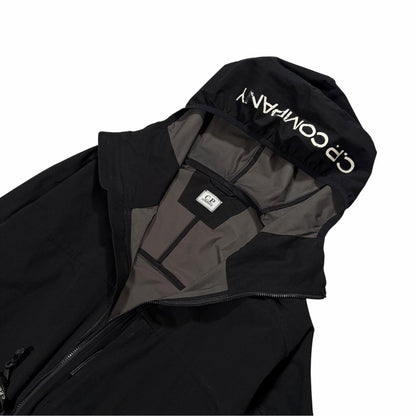 CP Company black Pro-Tek hood spellout jacket (M) | Medium, Black