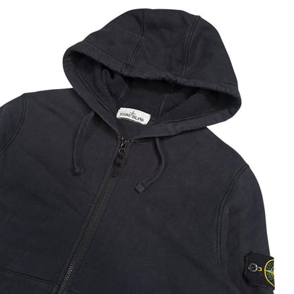 Stone island navy zip up hoodie (S) | Small, Navy