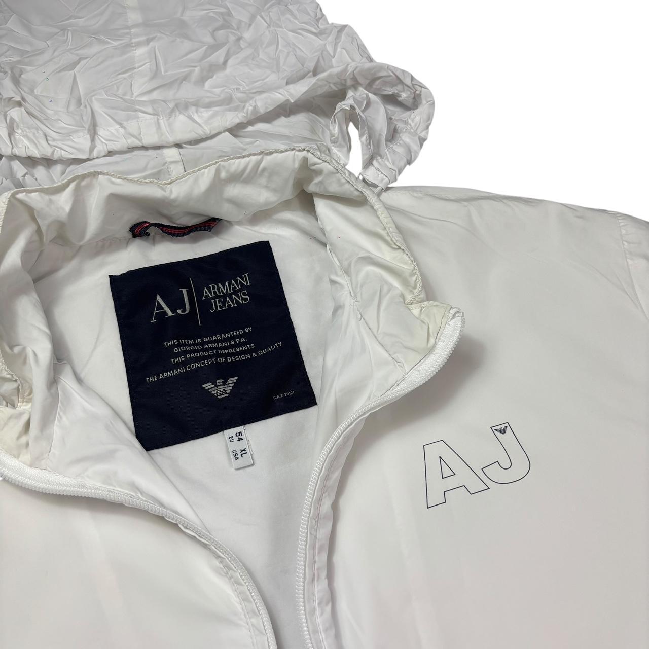 Armani jeans white windbreaker jacket (XL) – Known Source